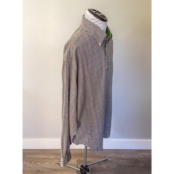 Vintage Tommy Hilfiger Cotton Houndstooth Button Up Shirt - Picture 9 of 9